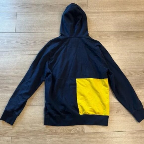 Wu Tang Clan Wear Hoodie Shaolin Embroidered Blue Yellow Colorblock Mens Size M - Picture 4 of 4